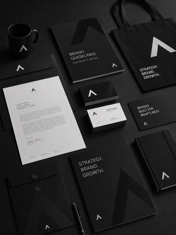 Full brand overhaul project — identity system and tone of voice